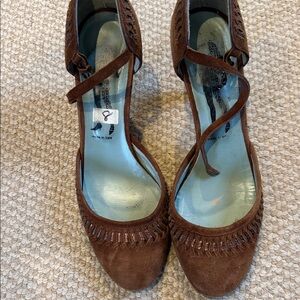 Sigerson Morrison Brown Suede Heels